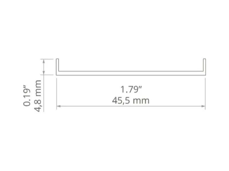 Diffuseur opaline 1 m pour profilés LIPOD DOUBLE - KLUS